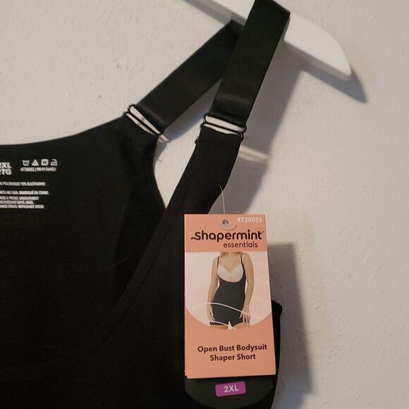 SHAPERMINT ESSENTIALS  OPEN BUST SHAPER SHORTS NEW 2XL - Picture 5 of 7